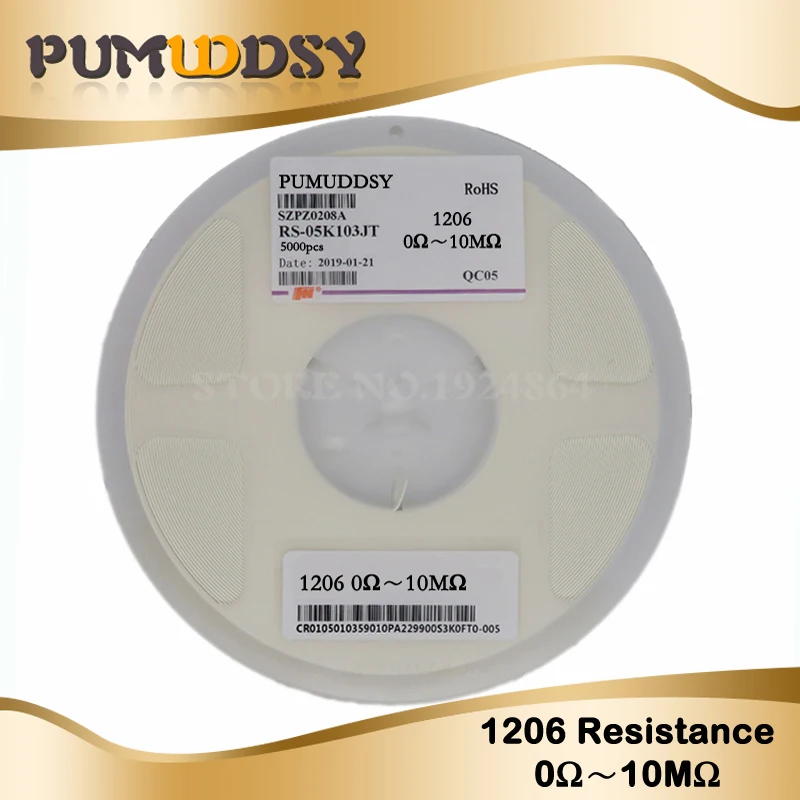 100 шт. 1206 SMD резистор 0R~ 10 м 1/2W 1K 2,2 K 10K 100K 0R 1R 10R 100R 150R 220R 330R, для детей 0, 1, 10 100 150 220 330 Ом