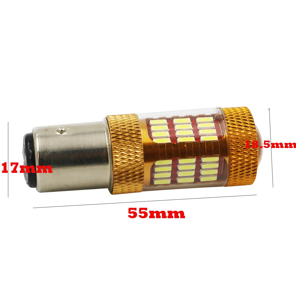 Y 50X BA15D 1157 светодиодный 60smd 7 5 W супер яркий 4014 12V Светодиодный белый автомобильный
