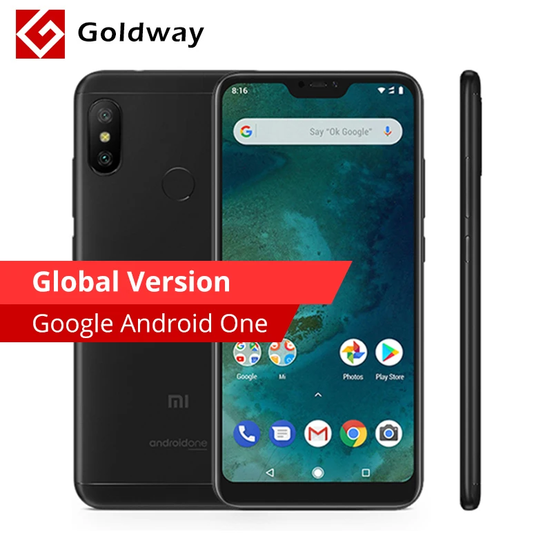 Глобальная версия Xiaomi Mi A2 Lite 4 Гб Оперативная память 32 ГБ Встроенная 2 Snapdragon 625 Octa