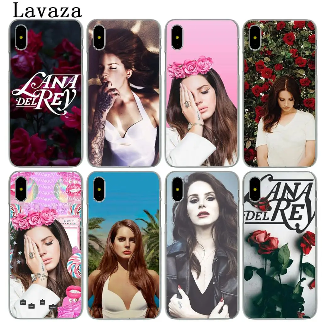 Жесткий чехол Lavaza lana del rey для iPhone XR X 11 Pro XS Max 7 8 6S 5 5S SE 4S 4 10