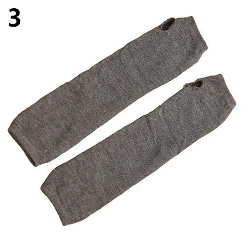 Dark Grey Модные женские вязаные длинные перчатки без пальцев, теплые зимние перчатки для рук, брендовые ветрозащитные и антифризные велосипедные перчатки - Цвет: Dark Grey