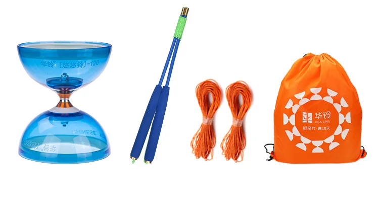 Chineseyoyo подшипник diabolo Игрушки Для Жонглирования профессиональный набор Diabolo упаковка 6 цветов на выбор с веревочной сумкой
