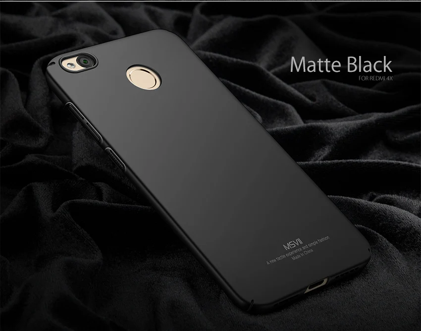 Чехол для xiaomi Red mi 4 X Чехол MSVII PC жесткая Защита задняя крышка coque для xio mi Red mi 4 X Pro глобальная версия чехол для телефона mi 4 X