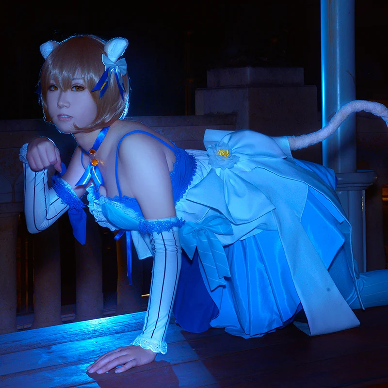 Костюм для косплея аниме Re: жизнь в другом мире от нуля костюм кошки с хвостом| |