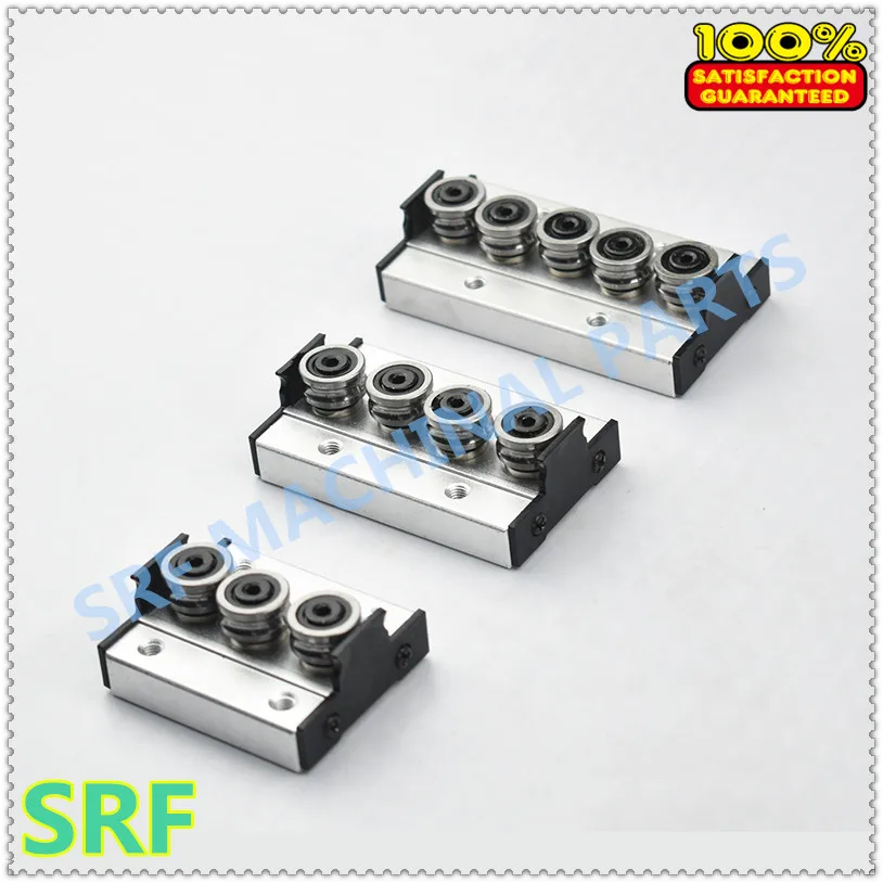 

1pcs Aluminum Square Roller Linear Guide Rail SGR20 L=1000mm +1pcs SGB20 wheel slide block linear Motion slide rail