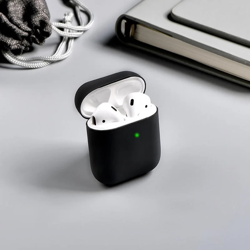 Оригинальный беспроводной Bluetooth чехол для наушников Airpods 2 силиконовый мягкий