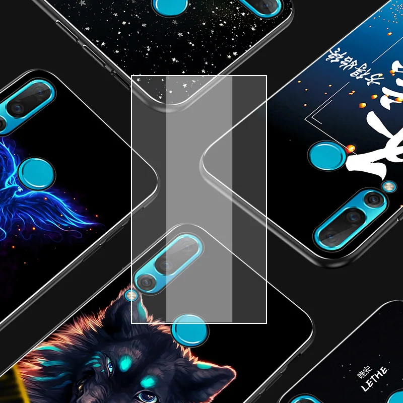 Чехол из закаленного стекла для Huawei P30 Pro P20 Lite Nova 4 светящийся ударопрочный чехол 3E