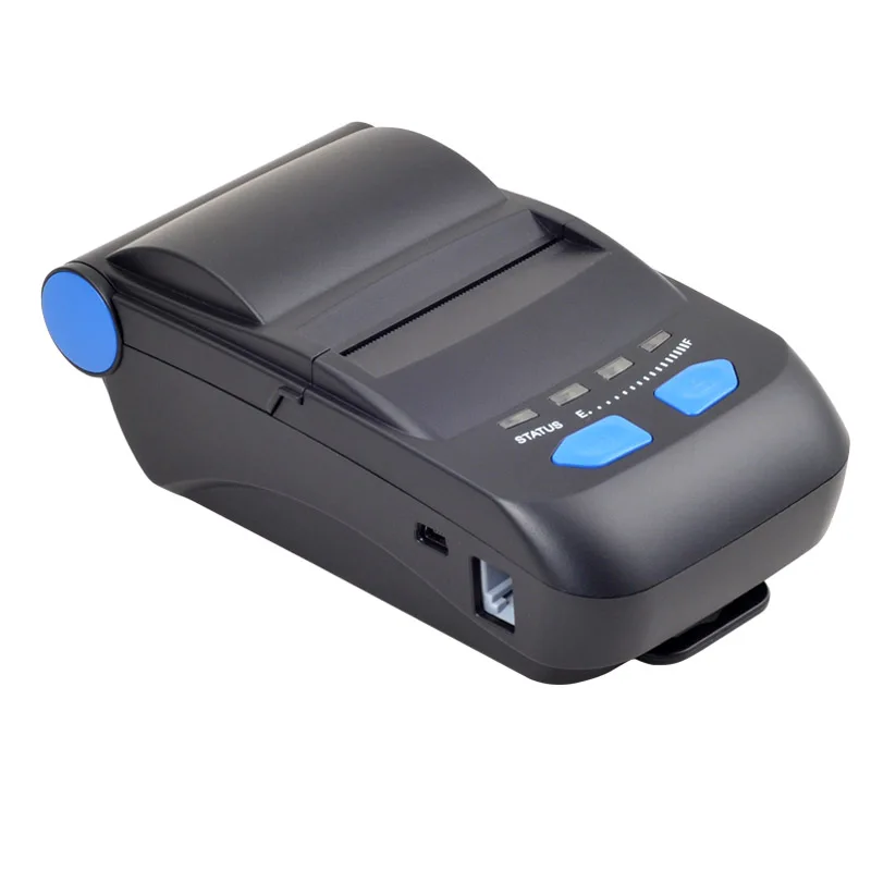 Bluetooth+ USB портативный мобильный чековый принтер 58 мм Термальный чековый пос принтер с низким уровнем шума Мини Принтер