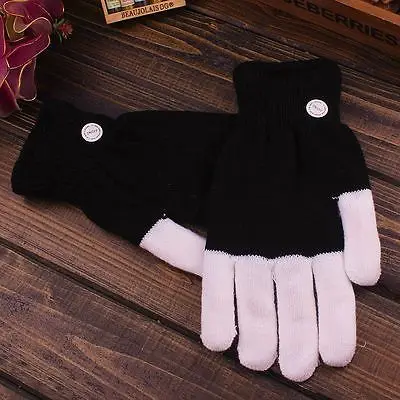 Модные Хэллоуин крутые светодиодные светящиеся перчатки 6 режимов светильник