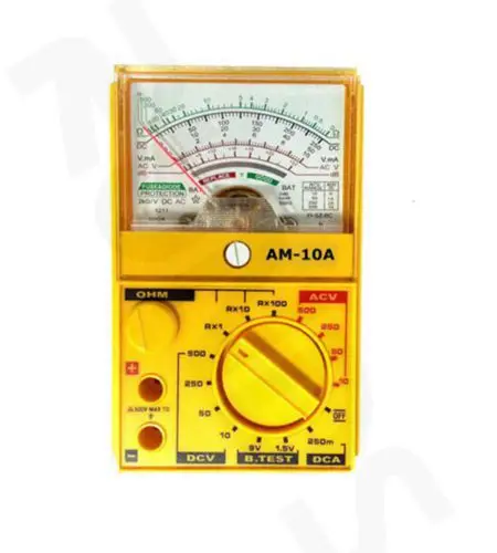 RUNDS аналоговый мультиметр AM-SP10 точность безопасности низкая цена(Цвет: черный красный желтый