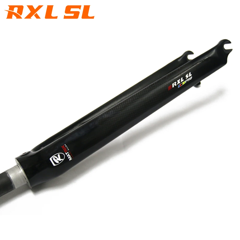 RXL SL дорожная велосипедная углеродная вилка 28 6 мм черная 3K Глянцевая для