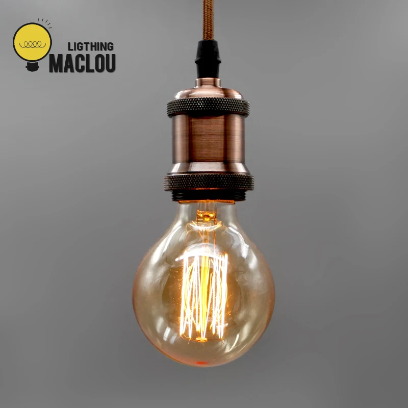 Лампа Эдисона G95 G125 E27 220V Ampoule винтажная лампа стеклянная лампада накаливания