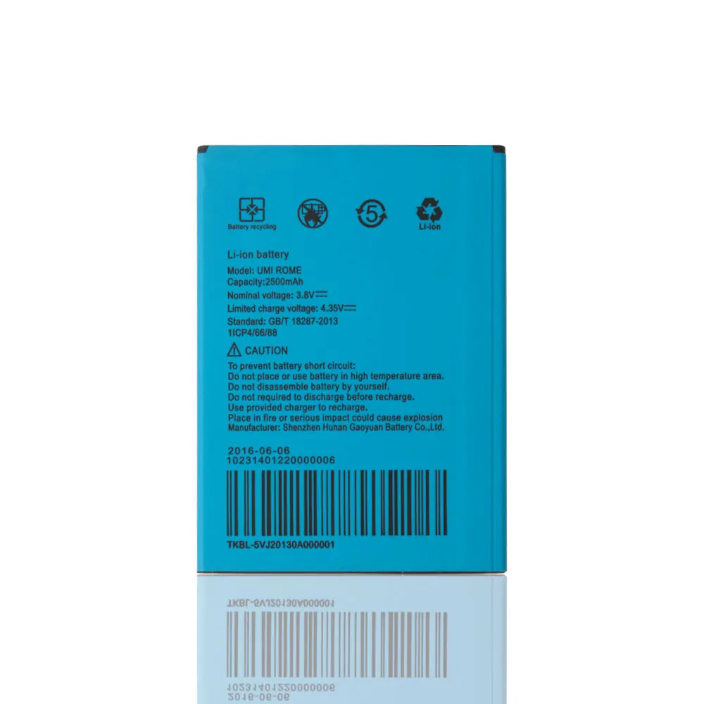 

Original Battery For UMI Rome X Smartphone High Quality 2500mAh Backup Battery For UMI Rome + In Stock