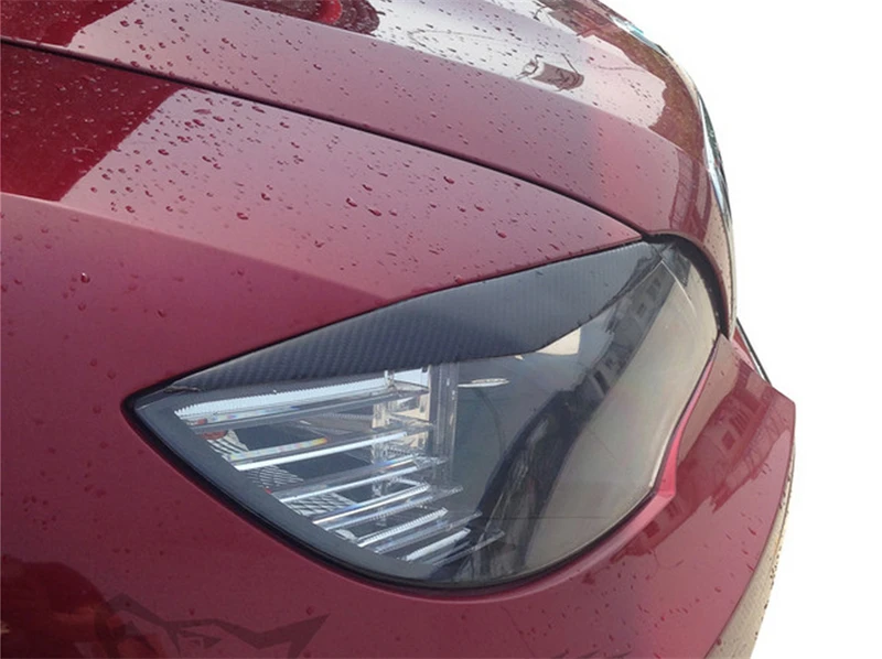 Бесплатная доставка 100% натуральное углеродное волокно X5 E70 передние фары веки