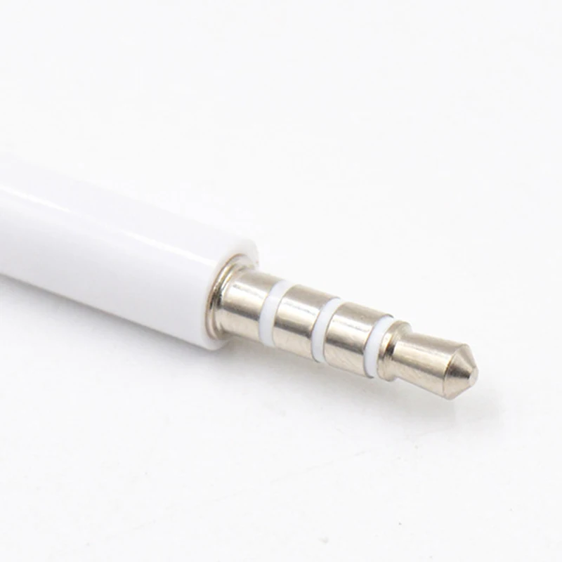 

New 4 Pole 1m 3.5mm Audio Cable Male To Male Record Car Aux Audio Cord Headphone Connect Cord MP3 Extension Cable