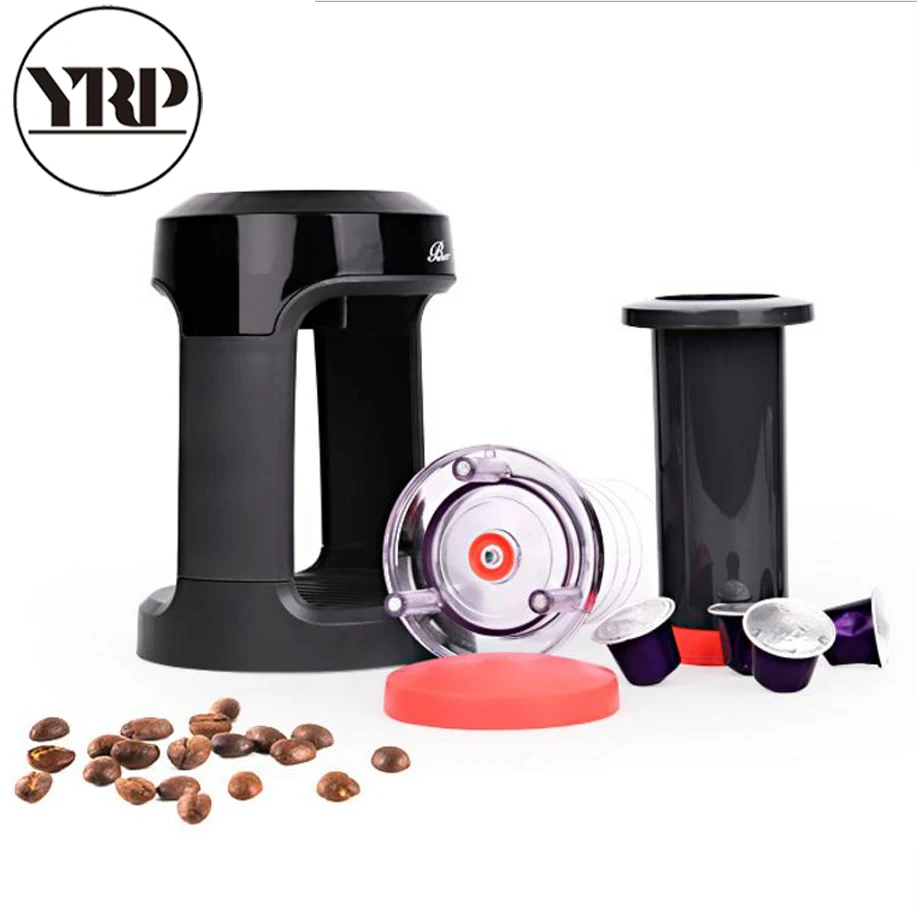 YRP портативная Кофеварка Es пресс o французский пресс бытовой DIY Кофе Чай Airpots капельная Ex пресс кофе капсула фильтр машина