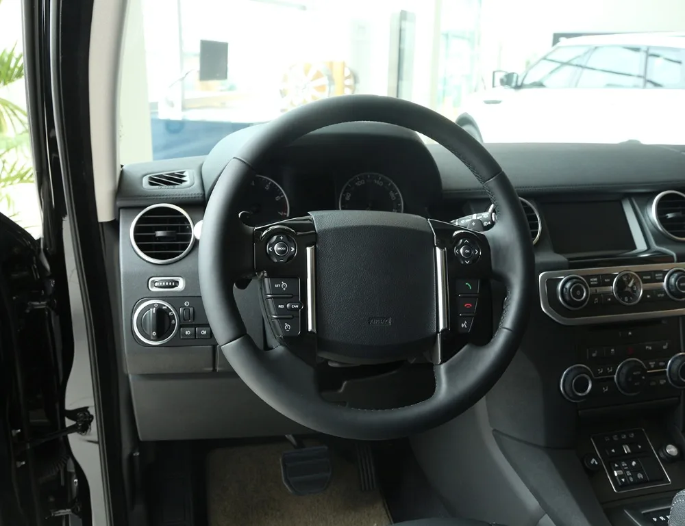 ABS Хромированная накладка на руль для Land Rover Discovery 4 LR4 2010- для freelander 2 2013- автомобильные аксессуары