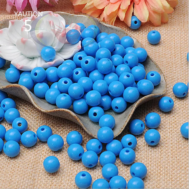 4mmbeads5 500 шт изысканный 4 мм биконовый Круглый акриловый разделитель бусины для ювелирных изделий маркировка DIY ожерелье и браслет(Цвет: опционально - Цвет: 4mmbeads5