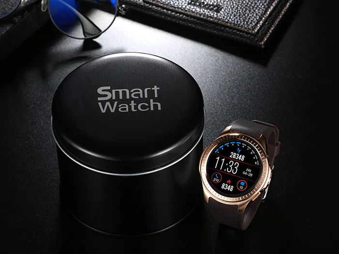 Microwear L1 Smartwatch телефон 1 3 дюйм Bluetooth GPS измерение сердечного ритма шагомер монитор