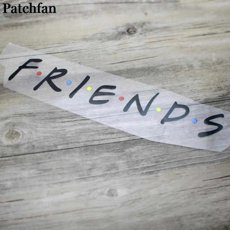 Patchfan друзья ТВ шоу DIY термопресс наклейки утюг на патчи ручной работы на одежду куртка Футболка теплопередача A2148