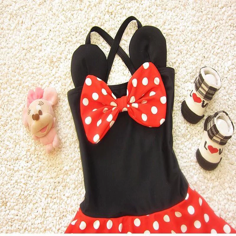 Горячая новинка 2018 купальники для девочек в горошек Милый Летний детский