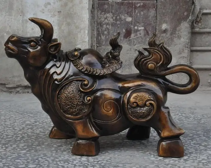 Китайский Фэншуй Бронзовая фигурка для привлечения богатства денег фондовый