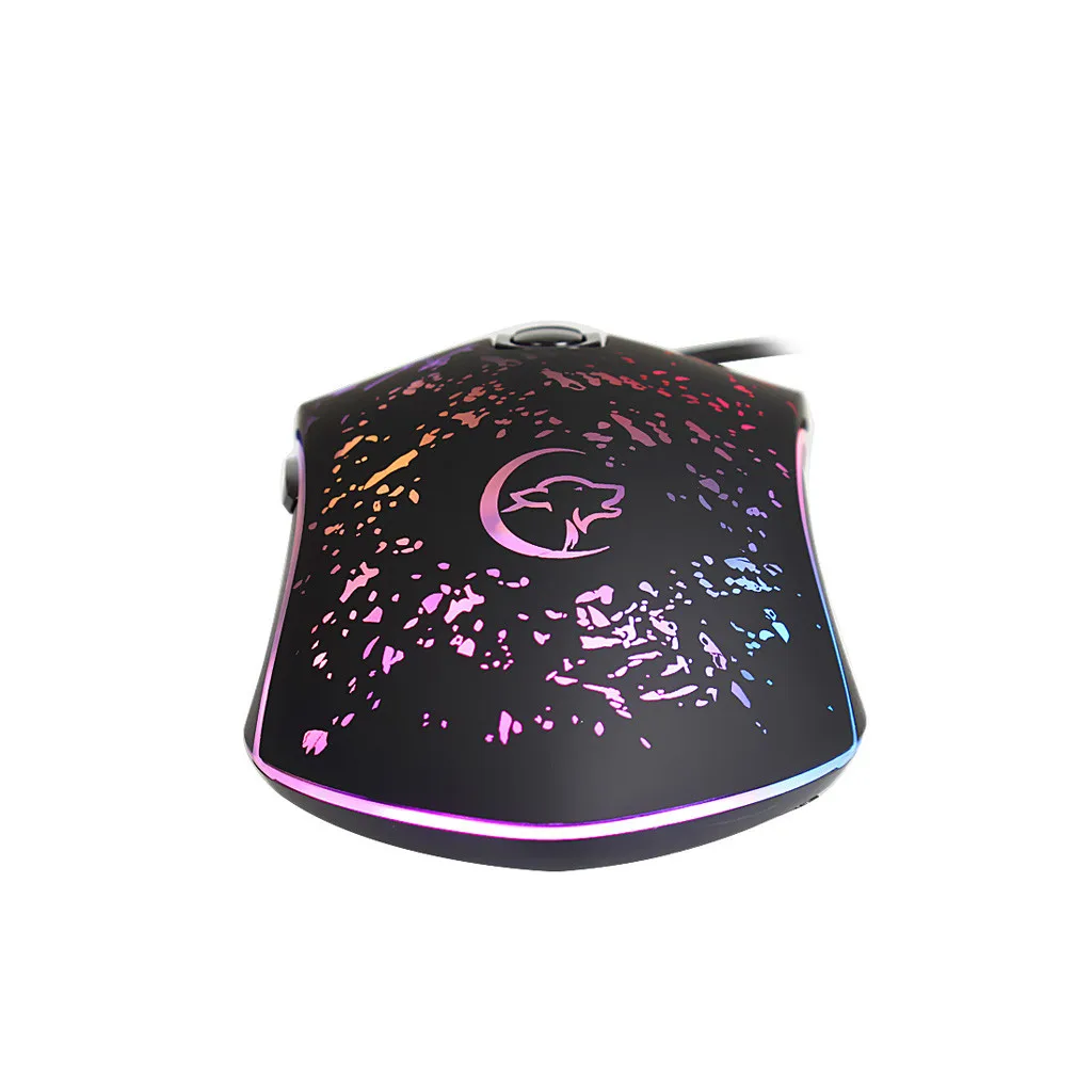 VOBERRY G828 USB Проводная мышь RGB 6 подсветка Макросъемка Кнопка человеческая Инженерная игровая мышь
