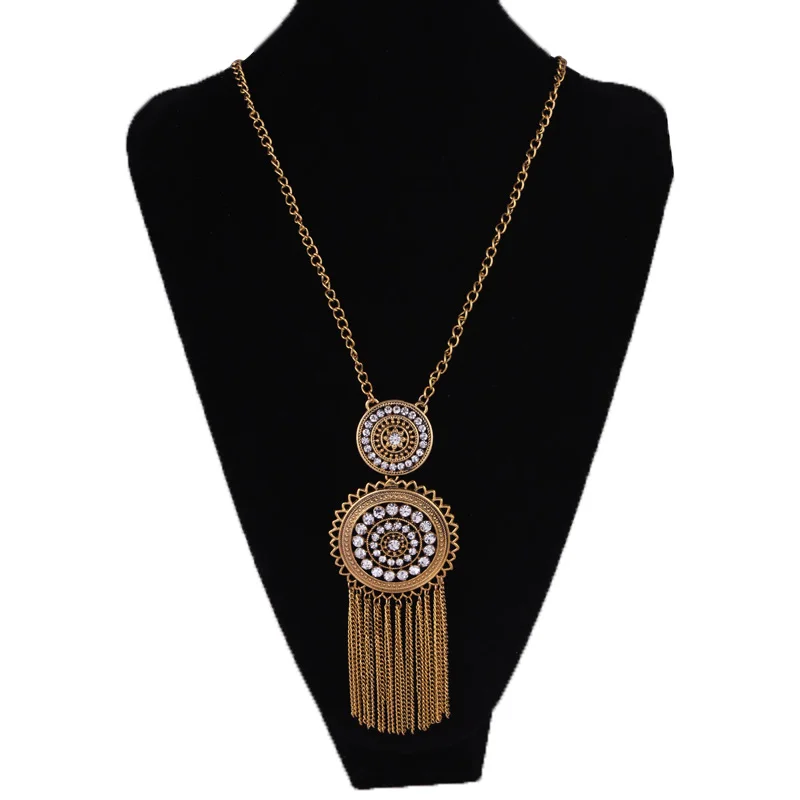 Новый бренд тибетские украшения Античное золото серебро Этническая Цыганская