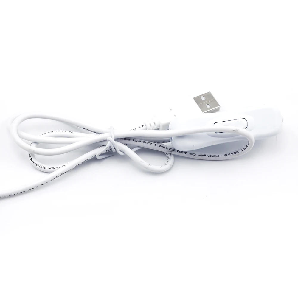 Гибкая светодиодная ленсветильник с переключателем DC5V 5050 3528 SMD 50 см 1 м 2 теплый