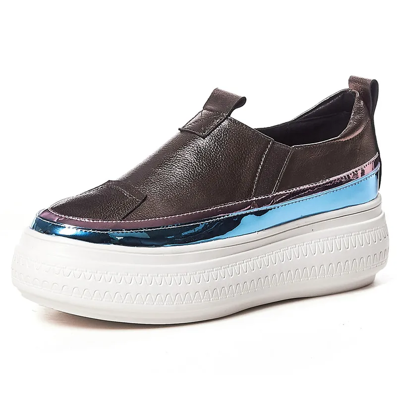 FEDONAS/сезон весна-лето женская спортивная обувь на плоской платформе с круглым