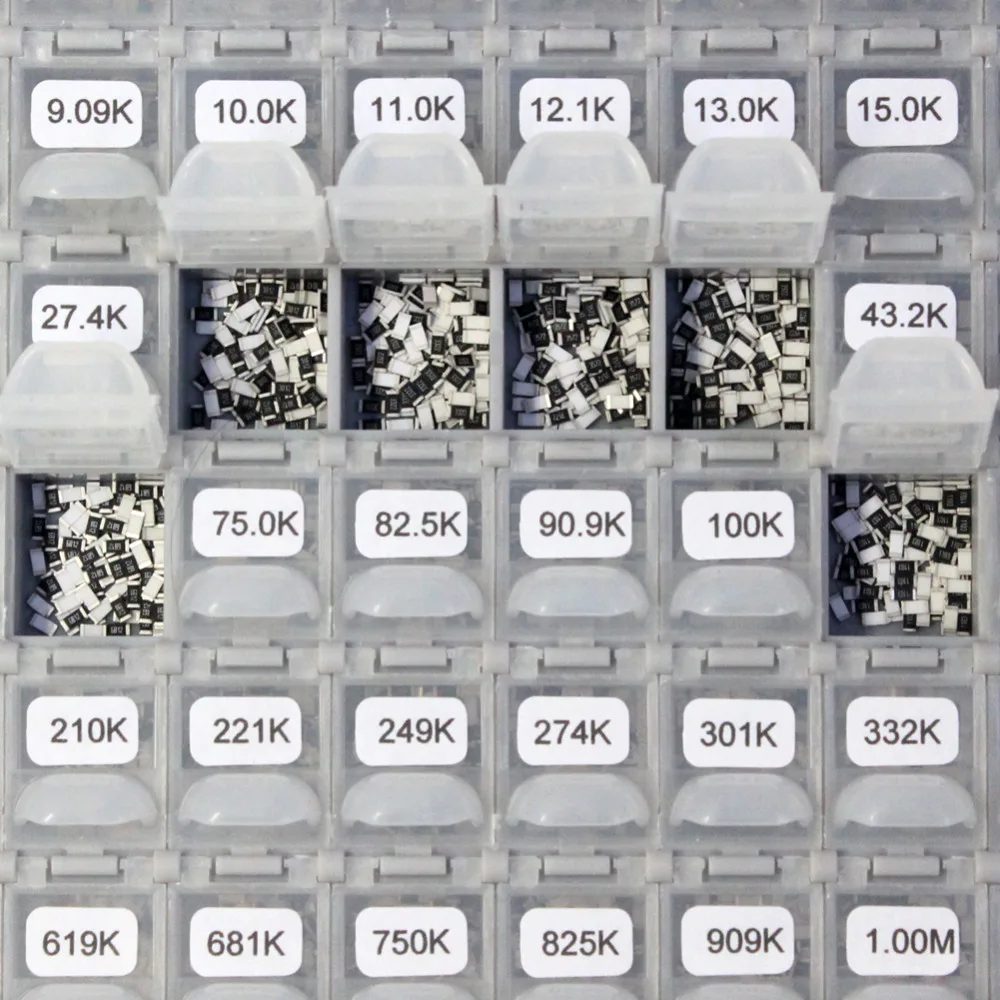 AideTek SMD SMT1206 1% Резистор Комплект E96 Ассорти 14400 шт BOX-ALL10Mresistor коробка для хранения пластиковая часть коробка lablesR12E24100