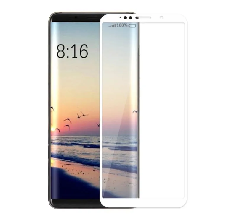 Полностью покрывающее клеем закаленное стекло для Xiaomi Mi 6X защита экрана Защитная