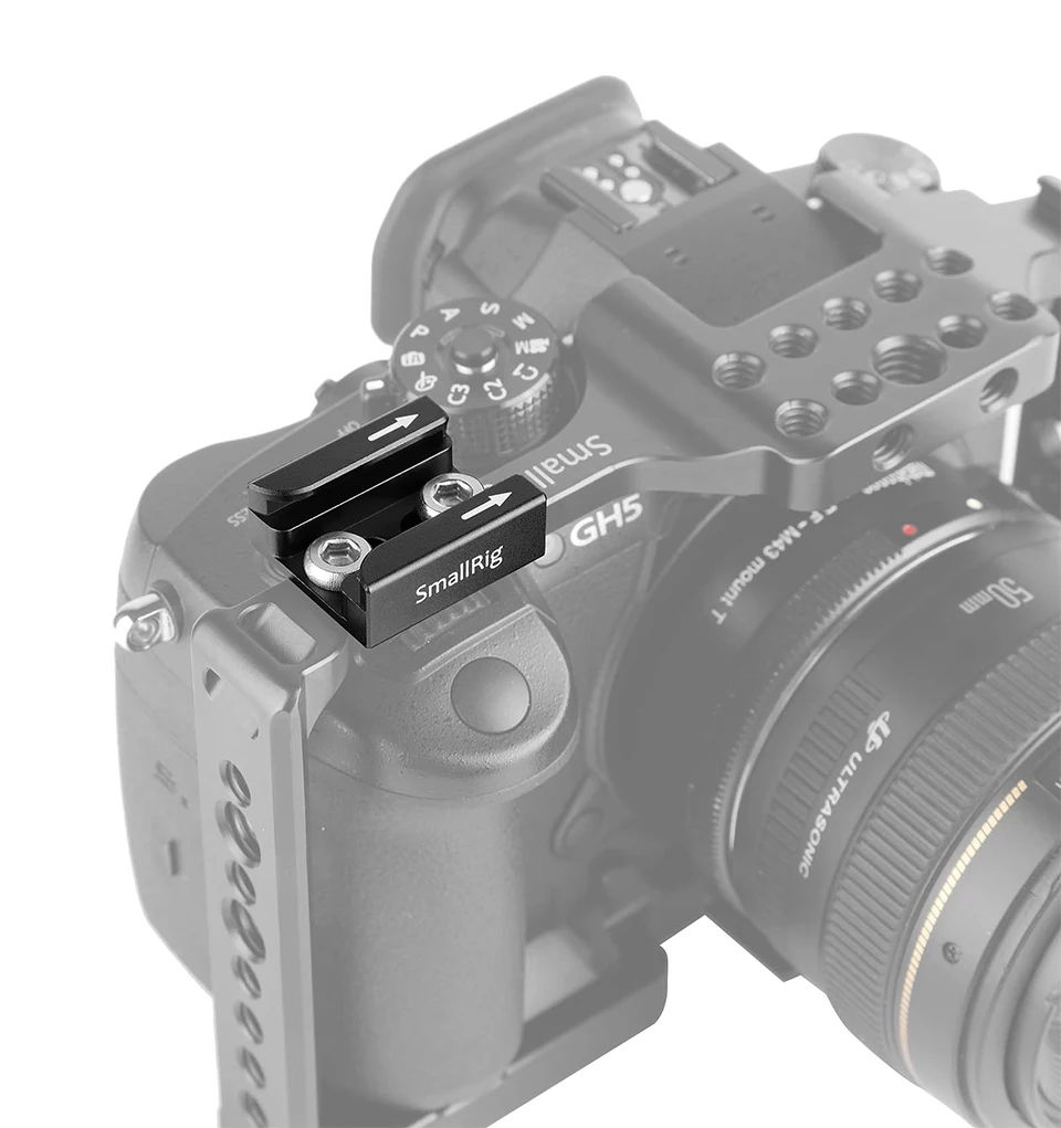 SmallRig аксессуары для фото камеры Адаптер для холодного башмака с двумя 1/" резьбовыми отверстиями для вспышки светильник монитор микрофон прикрепить-1960