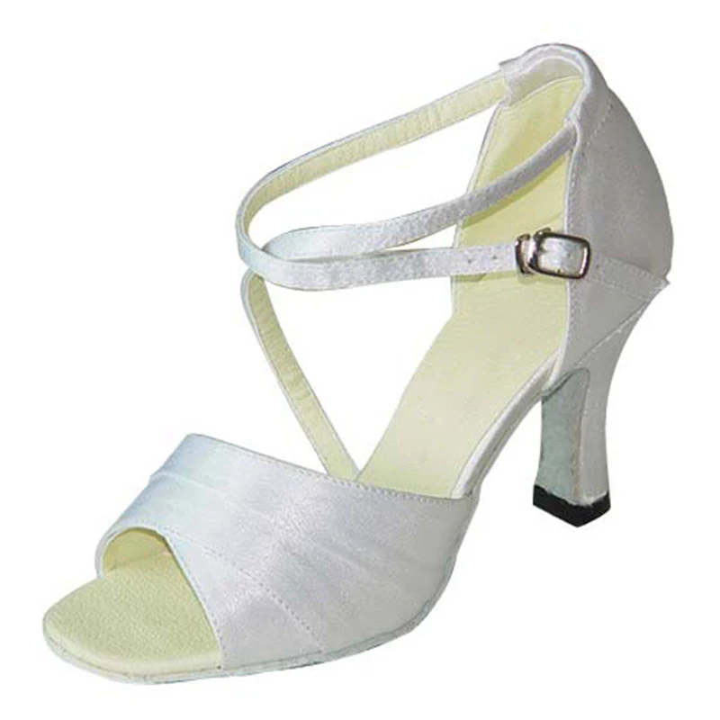 Обувь для танцев на каблуке 7 см Zapatos De Baile цвет золотой красный фиолетовый белый