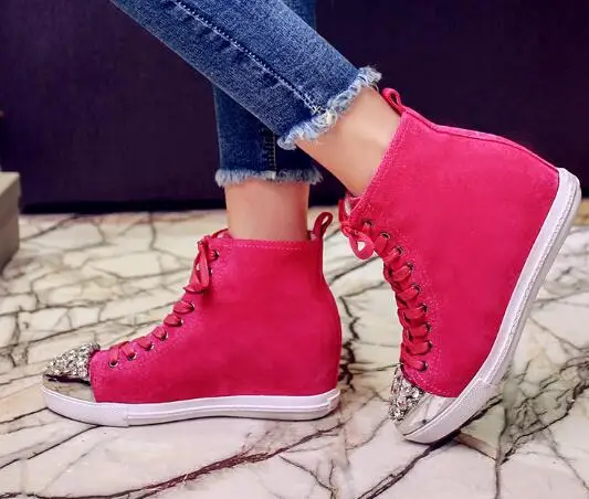 2017 Хит продаж увеличивающие рост повседневные Shoes с острым носком женщина Обувь