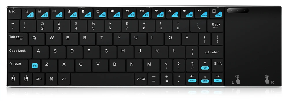 Оригинальная беспроводная клавиатура MINIX NEO K2 с крышкой из нержавеющей стали и сенсорной панелью, предназначенной для ТВ-приставок, ПК под управлением ОС Windows