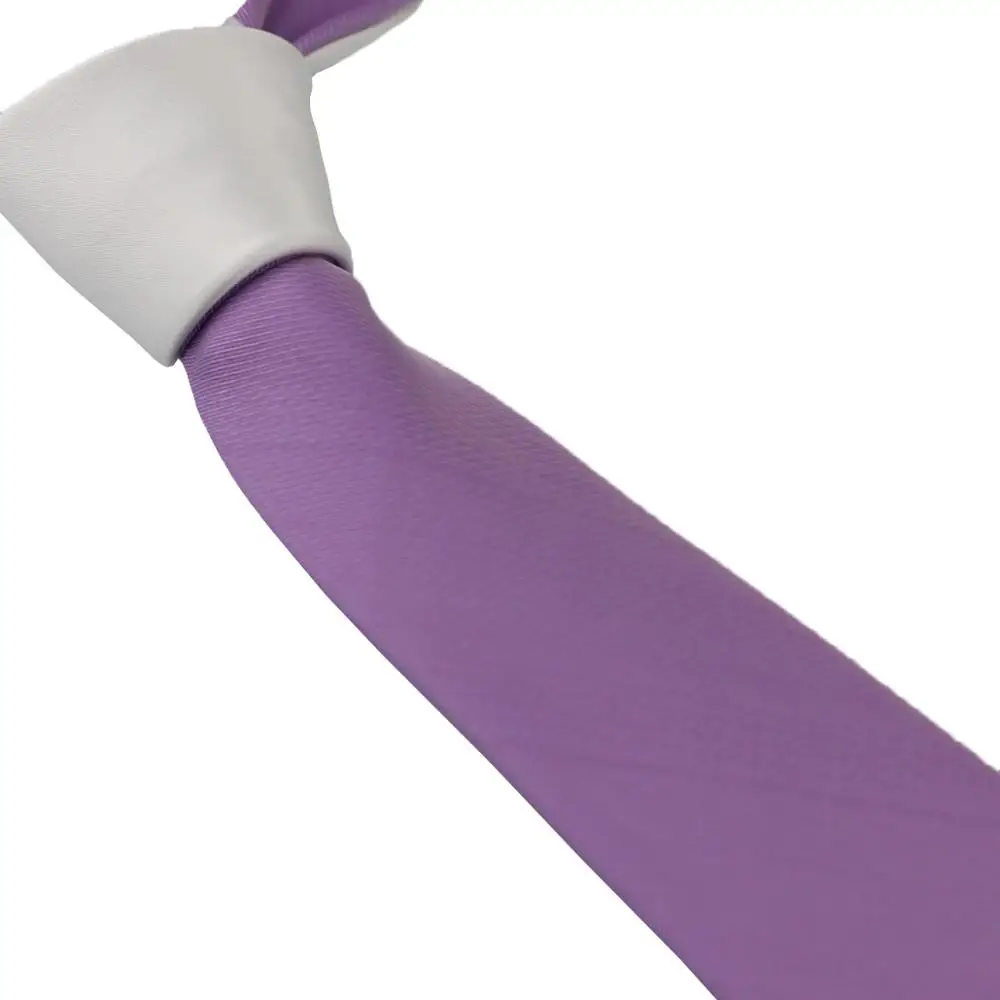 White Lilac Coahella Галстуки контрастного дизайна два тона жаккардовый галстук микрофибровая ткань обтягивающий галстук 6 см(22 цвета на выбор - Цвет: White Lilac