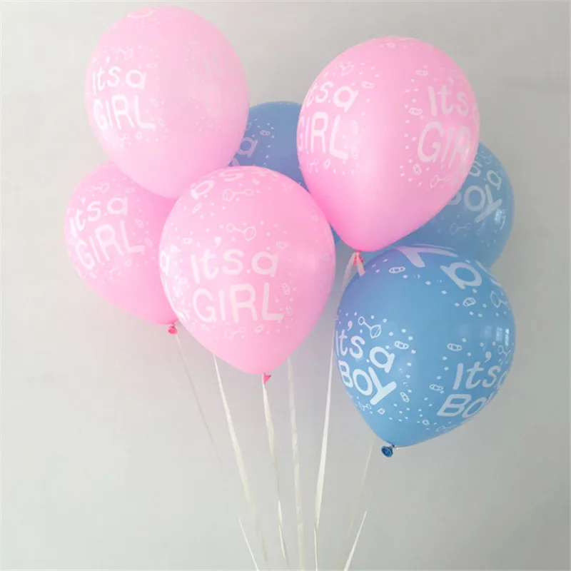 50pcs 12 Inch &quotIt's a Boy&quot And Girl&quot Latex Balloons Inflatable Helium Air Balls Happy Birthady Party Decoration Supplies |