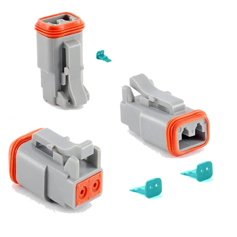 2Pin AT06 2S Amphenol DT 2 Deutsch Female connector 1060 16 0122 u barrel terminal никелевый для гусеничных гоночных