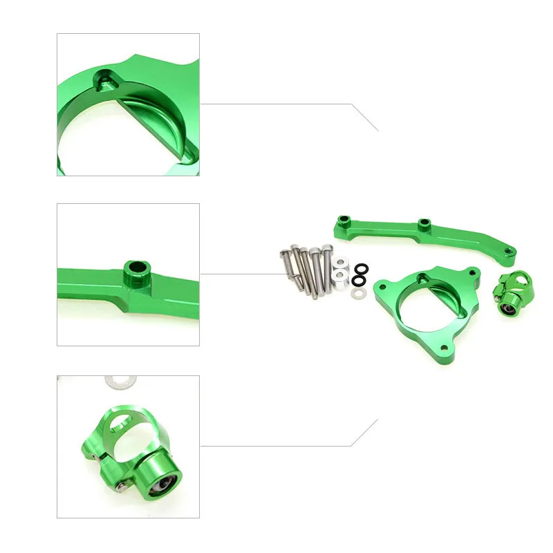 

Motorcycle grip directional damper CNC Steering stabilizer damper mounting bracket kit For Kawasaki Z800 2013-2015 Moto Support
