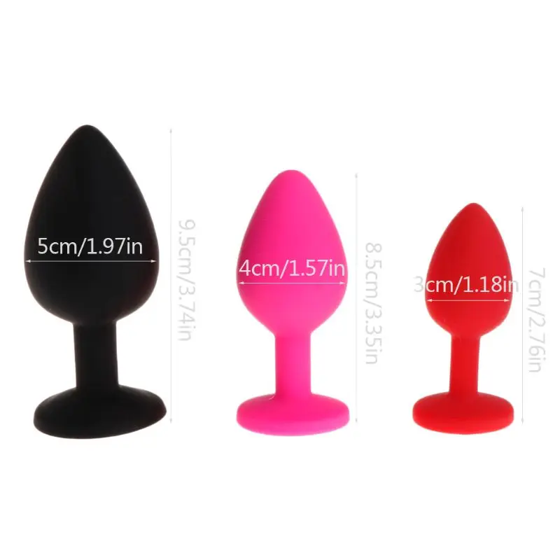 Силиконовая Анальная пробка ювелирные изделия для женщин массажер простаты пуля