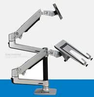 desktop full motion 17 32inch monitor holder mount 10 17inch laptop support mechanical spring dual arm max loading 10kgs each