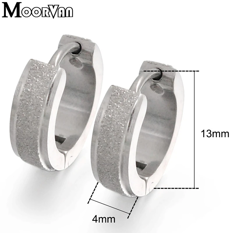 Moorvan стиль трендовые 316L серьги-кольца из нержавеющей стали ювелирные изделия мужские высокого качества маленькие, VE143