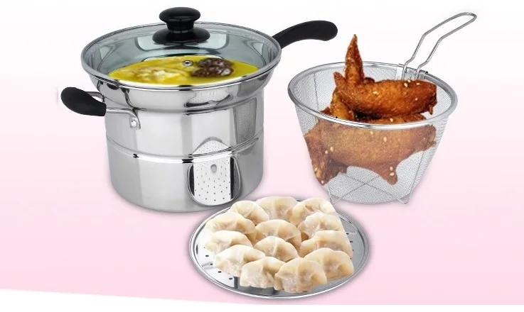 Сковорода для жарки с отпаривателем горшок плоским дном мини вок электрическая