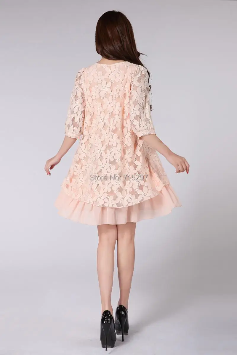 2014 Новое поступление лето для женщин большие размеры кружевная с цветочным