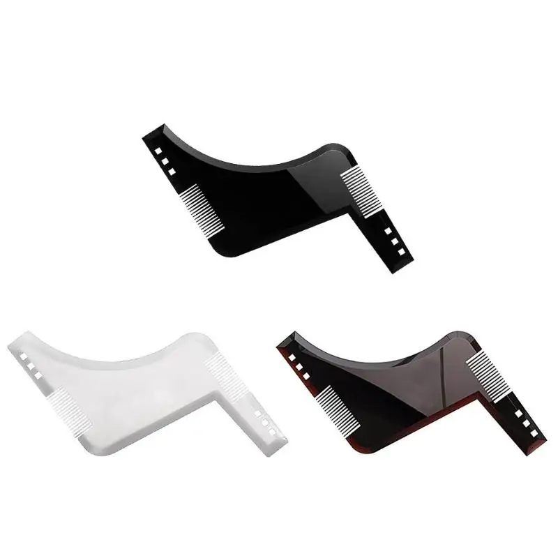 Новинка 3 стиля мужская форма для бороды шаблон укладки расческа прозрачные