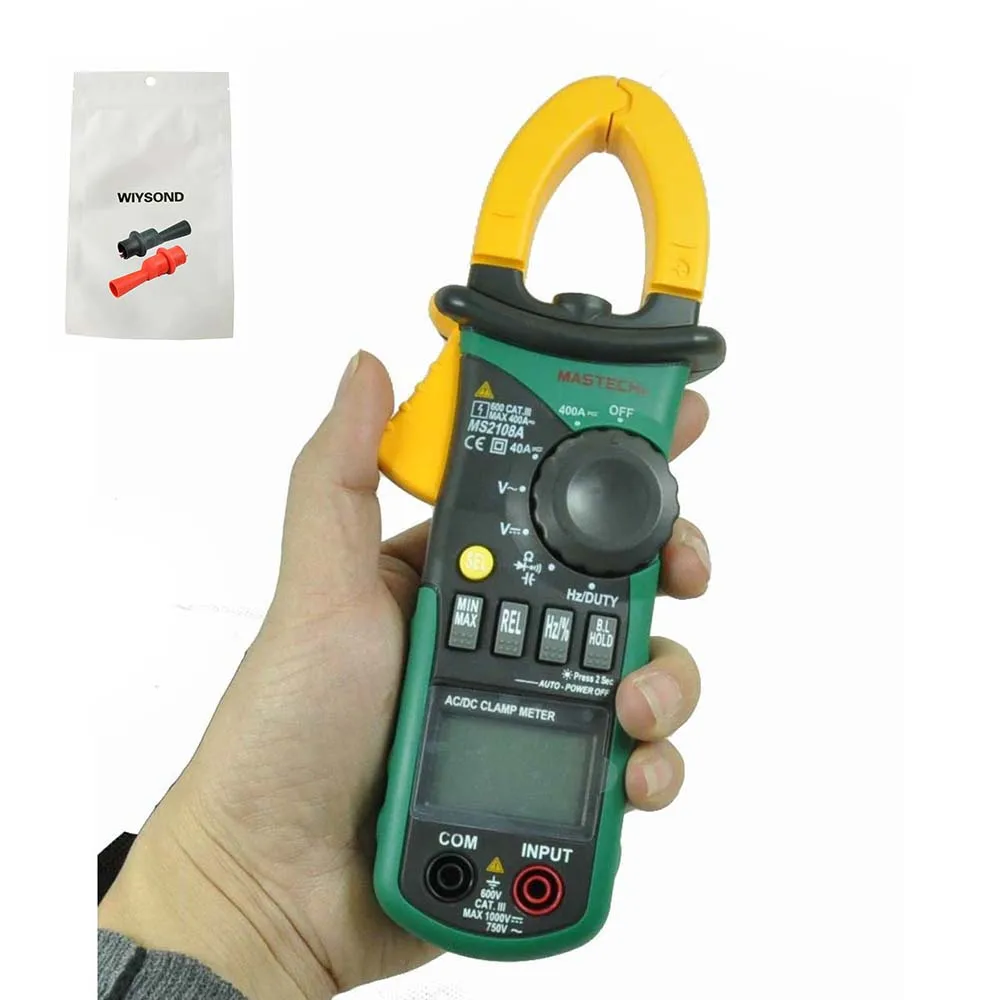 M047 НОВЫЙ MASTECH Профессиональный MS2108A 4000 отсчетов переменного и постоянного тока