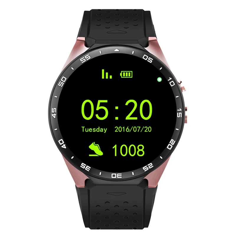 Smartwatch Gold MOCRUX KW88 Шагомер Смарт-часы Android Smartwatch монитор сердечного ритма часы телефон Smartwatch Android gps с 2MP камерой - Цвет: Smartwatch Gold