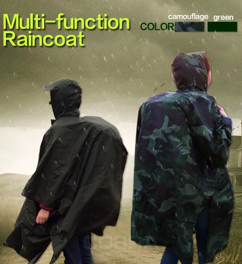 Многофункциональный туризм плащ носит наилучшим образом большой размер и
