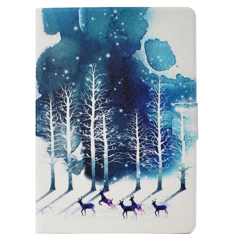 M010 Case For Huawei MediaPad T3 10 AGS-L09 AGS-W09 AGS-L03 9.6" Cover Funda Fashion Animal Silicone PU Leather Stand Skin+Film+Pen - Цвет: M010
